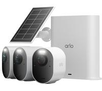 Arlo Ultra 3 4K HDR Security Camera 3 Pack with Smarthub & Solar Panel