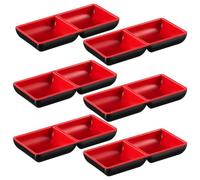 arlote 6PCS Small Barbecue Sauce Dishes, Sauce Dishes, Condiment Dishes, Pickle Dishes, Vinegar Dishes and Soy Sauce Dishes Easy to Use 14.5x7x2cm