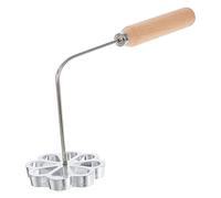 arlote Rosette Timbale Iron Set Bunuelera with Handle Traditional Mexican Bunuelo Pastry Maker Cutter for Kitchen Gadget Flower