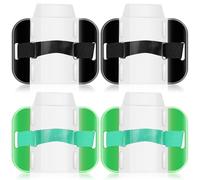 Arm Badge Holder and Window PVC 4 Pcs Armband with Adjustable Strap
