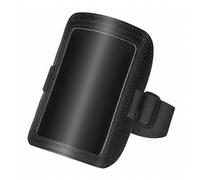 Arm Badge Holder for Men Women Faux Leather ID Armband Adjustable Badge Holder with Elastic Arm Band Waterproof Ski Pass Armband for Work Postcards Office Business Supplies (Black)