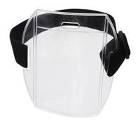 Arm Badge Holder Id Card Protective Cover PVC 2pcs Black