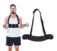 Arm Blaster Bicep Isolator Arm Curl Bicep Blaster Gym Arm Blaster Accessory for Weight Lifting Muscle Fitness Training with Adjustable Straps and Comfortable Padded Ends Black, 23.2” Long