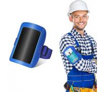 Arm Card Holder, ID Holder Bracelet, Waterproof Arm Card Holder, Adjustable Elastic Band, for Security Personnel, Police, Security Personnel, Warehouse and Workshop Personnel (Orange)