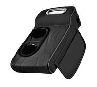 Arm Cushion for Cars - Raised Centre Console Pad with Built-in Cup Holders and Tissue Box | Car Interior Must-Have for Female Drivers, Travel Comfort and Daily Commuting