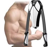 Arm Exerciser, Arm Exerciser, Adjustable 44-441Lbs Hydraulic Power Home Chest Expander Shoulder Muscle Training Fitness Equipment Arm Enhanced Exercise Strengthener, White