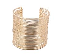 Arm Girl Gold Mental Open Upper Arm Bangle Simple Adjustable Arm Armband Arm Cuff For Arms