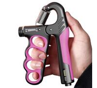 Arm Grip Strengthener | Adjustable Arm Grip Trainer - Ergonomic Gym Exercise Accessory for Finger Exercises On the Go and Home Gym