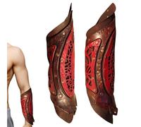 Arm Guards Cosplay Women - Rivet Design Wrist Gauntlet, Adult Synthetic Leather Arm Protector With Medieval Belt Buckles, A Pair Of Faux Leather Bracers For Steampunk, , And Renaissance Costumes