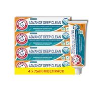 Arm & Hammer Advance Deep Clean Toothpaste, Baking Soda Toothpaste Penetrates Deep Between Teeth and in Hard-to-Reach Areas, 75 mL Tube, Pack of 4