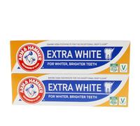 Arm & Hammer Extra White 125g Pack of 2 | Baking Soda Whitening for Deep Clean, Plaque Removal, Fresh Breath, Enamel Strengthening | Fluoride for Daily Oral Care