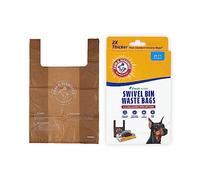 Arm & Hammer Heavy Duty Pet Waste Bags for Swivel Bin & Rake Dog Pooper Scooper, 20 Count Refill Bags (Packaging May Vary)