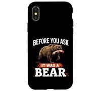 Arm hand Amputee Funny Shirts Before You Ask It was A Bear Case for iPhone X/XS