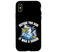 Arm, Leg Amputee Funny Shirts Before You Ask It was A Shark Case for iPhone X/XS