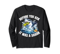 Arm, Leg Amputee Funny Shirts Before You Ask It was A Shark Long Sleeve T-Shirt