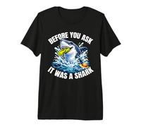 Arm, Leg Amputee Funny Shirts Before You Ask It was A Shark Premium T-Shirt
