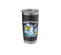 Arm, Leg Amputee Funny Shirts Before You Ask It was A Shark Stainless Steel Insulated Tumbler