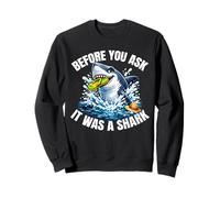Arm, Leg Amputee Funny Shirts Before You Ask It was A Shark Sweatshirt