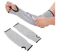 Arm Protection Sleeves with Thumb Hole, Cut Resistant Sleeves for Arm Protection, High Performance Level 5 Arm Protection Sleeves Heat Resistant Sleeves Protectors for Prevent Scrapes Scratches