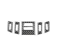 Arm Rest for Car 5Pcs Carbon Fiber Car Interior Auto Interior Sticker Central Air Vent Outlet Trims Fit For BMW 3 Series E90 E92 E93(Low configuration)