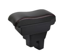 Arm Rest for Car For Fit/For Jazz GE Central Armrest Storage Box Elbow Support For Drivers And Passengers Armrest Box(B-3USB-Red Line)