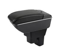 Arm Rest for Car For Fit/For Jazz GE Central Armrest Storage Box Elbow Support For Drivers And Passengers Armrest Box(D-No USB-Black line)