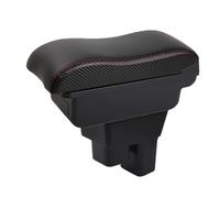 Arm Rest for Car For Fit/For Jazz GE Central Armrest Storage Box Elbow Support For Drivers And Passengers Armrest Box(B-No USB-Red Line)