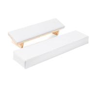 Arm Rest For Nails 2Pcs Manicure Hand Rests Pillow Set Beveled Nail Art Support Table Pedicure Foot Rest Holder Cushion(White)