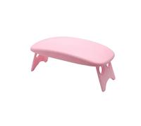 Arm Rest For Nails Foldable Nail Hand Rests Manicure Rest Arm Stand Pillow Cushion Holder Desktop Wrist Support Stylist Supplies(Pink)