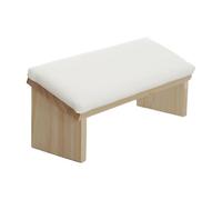 Arm Rest for Nails Tech - Bevel Design Manicure Wooden PU Leather Pad, Sturdy Hand Support Cushion, Comfortable Nails-arts Accessory | Use For Nail Salon Workstation Daily Setup Acrylic Gel Service