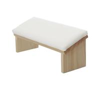 ARM REST Nails Tech - Wooden Stand, Pu Leather Pad | Bevel Design Manicure Cushion with Sturdy Base Comfort, Hard Polishing Stand