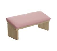 ARM REST Nails Tech - Wooden Stand, Pu Leather Pad | Bevel Design Manicure Cushion with Sturdy Base Comfort, Hard Polishing Stand