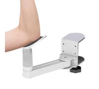 Arm Rest Support - Aluminum Alloy with Silicone Pad Adjustable | Keyboard Wrist Rest Elbow Pad with 3 Height Levels and 360° Rotation | Ergonomic Desk Accessory for Office and Home Use