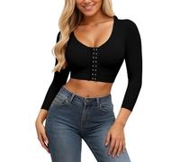 Arm Shaper for Women Post Surgery Arm Lipo Compression Sleeves Slimming Arm Front Closure Shapewear Bra