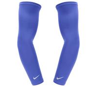 Nike Lightweight Arm Sleeves 2.0 Arm Sleeves Running Training Fitness Sports Compression Sleeves Lightweight Breathable Unisex, Sapphire/Silver, L/XL