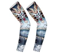 Arm Sleeves for Sun Protection | Protective Arm Sleeves Body Art Arm,Protective Sleeves Guards Sun Compression Long Cover, Ice Silk Warmer Body Art for Riding Cycling Running