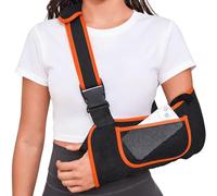 Arm Sling for Shoulder Injury, 1 Pcs Black Arm Sling, Reversible Adjustable Slings for Arms Support, Suitable Left Or Right Arms Shoulder, Wrist Injuries, Clavicle, Rotator Cuff and Elbow Conditions