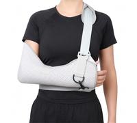 Arm Sling for Women and Men Shoulder Immobiliser for Broken Fractured Bones Adjustable Rotator Cuff Support Brace Breathable Medical Arm Support for Injury(L)