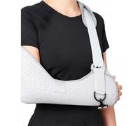 Arm Sling for Women and Men Shoulder Immobilizer for Broken Fractured Bones Breathable Rotator Cuff Support Brace with Adjustable Waist Strap and Neck Padding(S)