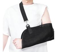 Arm Sling Shoulder Immobilizer for Rotator Cuff Injury Support Fits Left or Right Arm Breathable Mesh Fabric Men Women for Dislocated Shoulder Stabilizer Padded Strap Adjustable