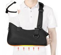 Arm Sling Shoulder Immobilizer with Waist Strap, Breathable Comfortable Medical Sling Shoulder Support for Shoulder Surgery Torn Rotator Cuff Elbow Wrist Injury, Right and Left Arm, Men and Women