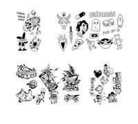 Arm Small Picture Splicing Flower Arm Herbal Tattoo Sticker For Men And Women Waterproof Long-Lasting Juice Semi-Permanent
