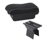 Arm Storage Box For F&ord For Fusion 2002-2012 For Fiesta Mk5 2002-2008 Car Armrest Box Center Storage Box USB Storage Box(B3 White Line 3usb)