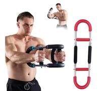 arm strength machine, Adjustable Chest Expander,Portable Power Twister Bar Muscular Strength Enhancer,Shape The Perfect Body for Men(Black,50kg)