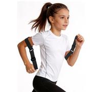 Arm Swing Trainer for Track and Field Training Equipment,90° Running Form Aid,Track Essentials Adjustable Running Arm Position Corrector for Youth Athletes Speed and Agility Sprinting（Black）