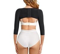 Arm Tights Slimming Shaper Sleeves Lipo Post Surgery Faja Compression Support Posture Corrector Tops Shapewear(Black,S)