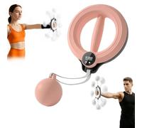 Arm Trainer, 2026 New 360° Hand-Crank Forearm Trainer, Weighted Arm Hoop With 3 Modes LED Display, Magic Circle Forearm Strength Trainer for Chest Shoulders and Arm Muscle Forearm Wrist (Pink)