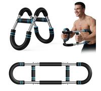 Arm Trainer, Adjustable Chest Workout Equipment, Chest Trainer for Men, Shoulder Muscle Training, Portable Spring Resistance Home Fitness Equipment blue