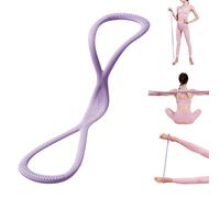 Arm Trainer Resistance Bands - Pull-Up Band in the Shape of 8, Fitness Bands for Home Training, Gymnastics, Pilates, Open Back and Shoulders (Purple, 15 lbs)