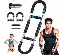 Arm trainer,Twister Arm Exerciser,Adjustable chest expander,Tricep workout equipment,Perfect body shape for men,Three gears to adjust 60-110lb,Suitable for beginners and professional athletes (Blue)
